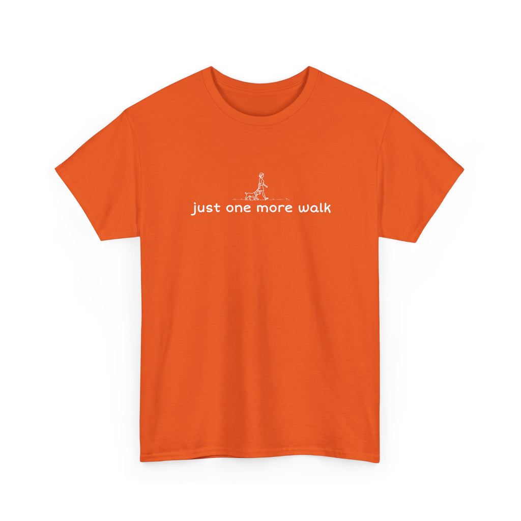 “just one more walk” Minimal Dog Walking Tee For Her