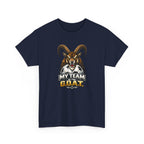 Goat Ibex Soccer Tee — "My Team Is the GOAT" Sports Fan T-Shirt