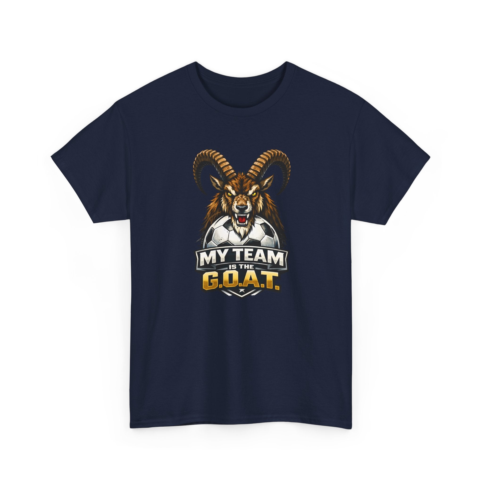 Goat Ibex Soccer Tee — "My Team Is the GOAT" Sports Fan T-Shirt