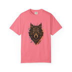 Wolf Head Graphic T-Shirt — Intricate Tribal Wolf Art Tee