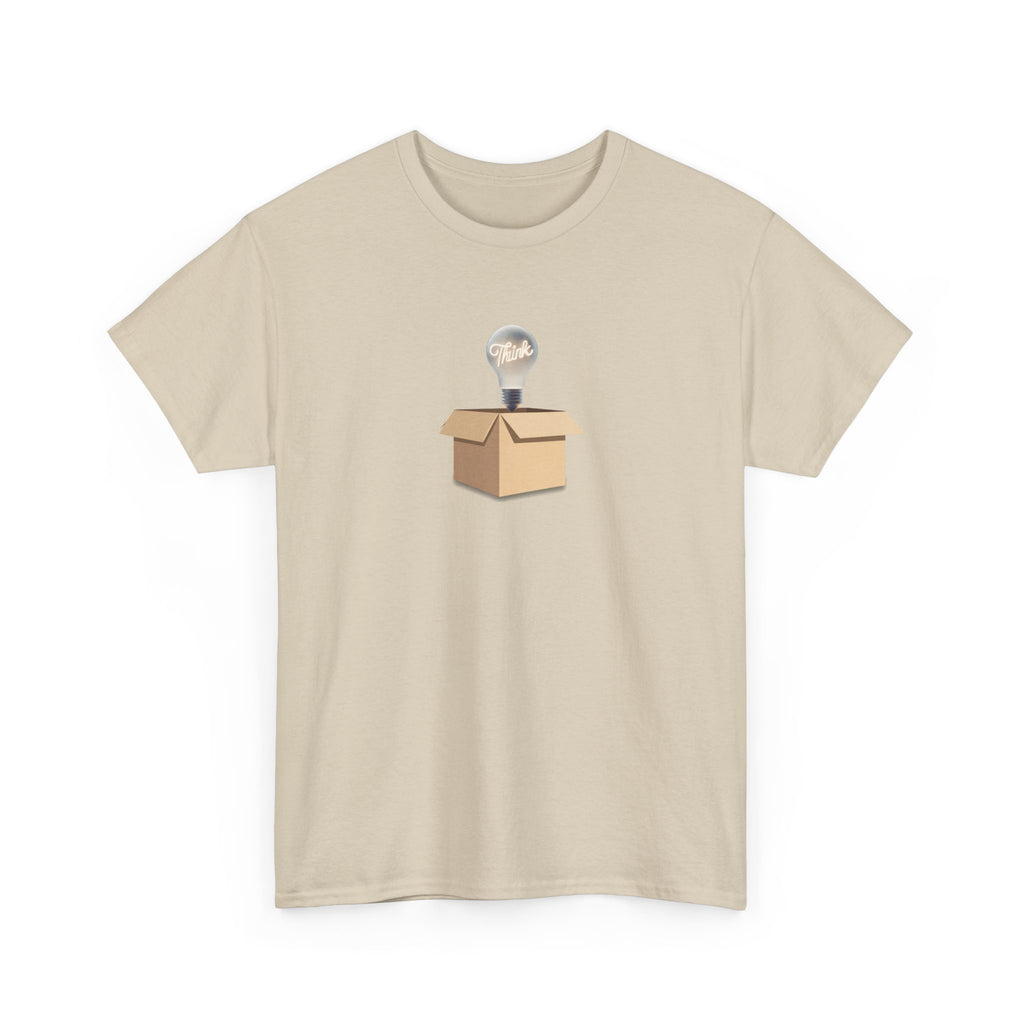 T-Shirt — Lightbulb Idea Think Outside The Box Graphic Tee