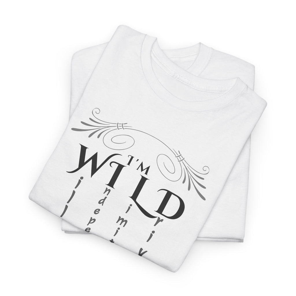 Wild Spirit Tee — "I’m Wild" Minimalist Graphic T-Shirt