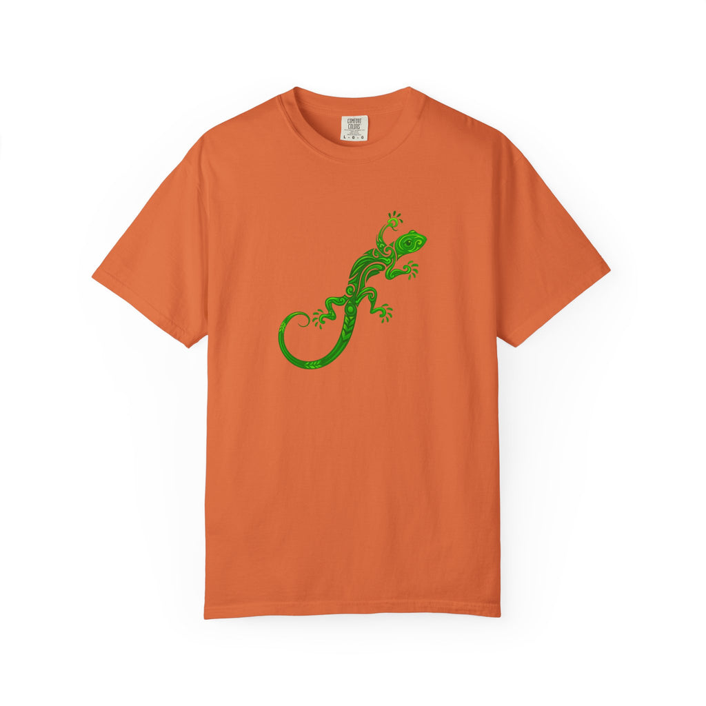 Green Gecko Graphic T-Shirt — Nature Lizard Shirt