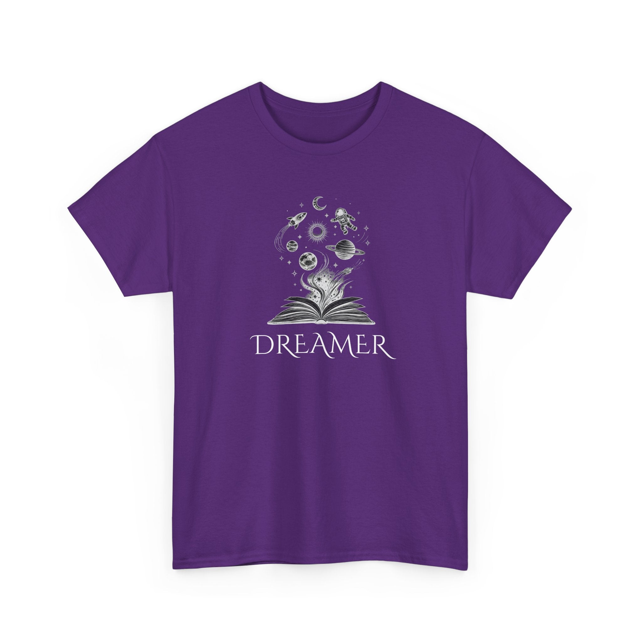 Dreamer T‑Shirt — Illustrated Book & Space Design