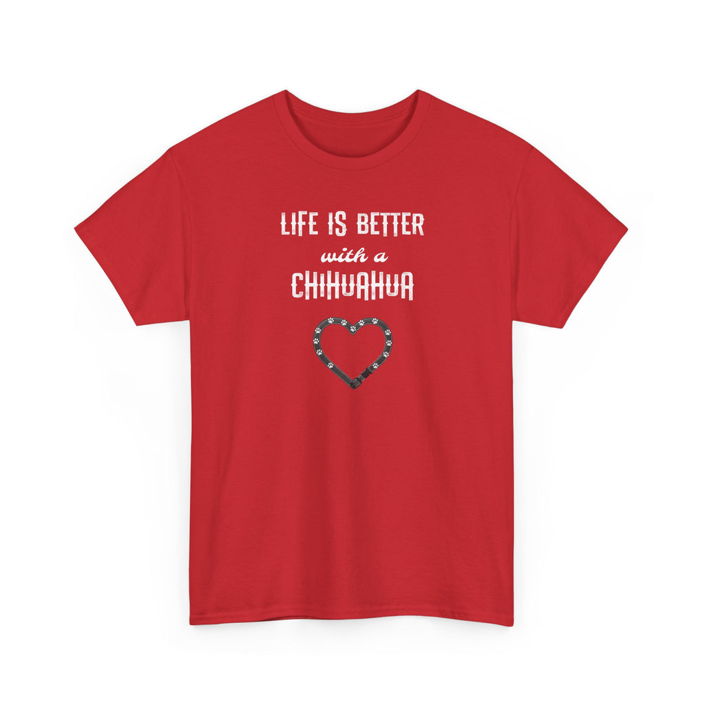Life Is Better with a Chihuahua Heart Dog Lover Tee