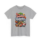 Powered By Tailgates T‑Shirt - Graphic Tee For Sports Fans