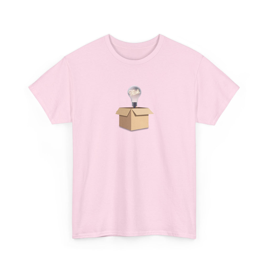 T-Shirt — Lightbulb Idea Think Outside The Box Graphic Tee