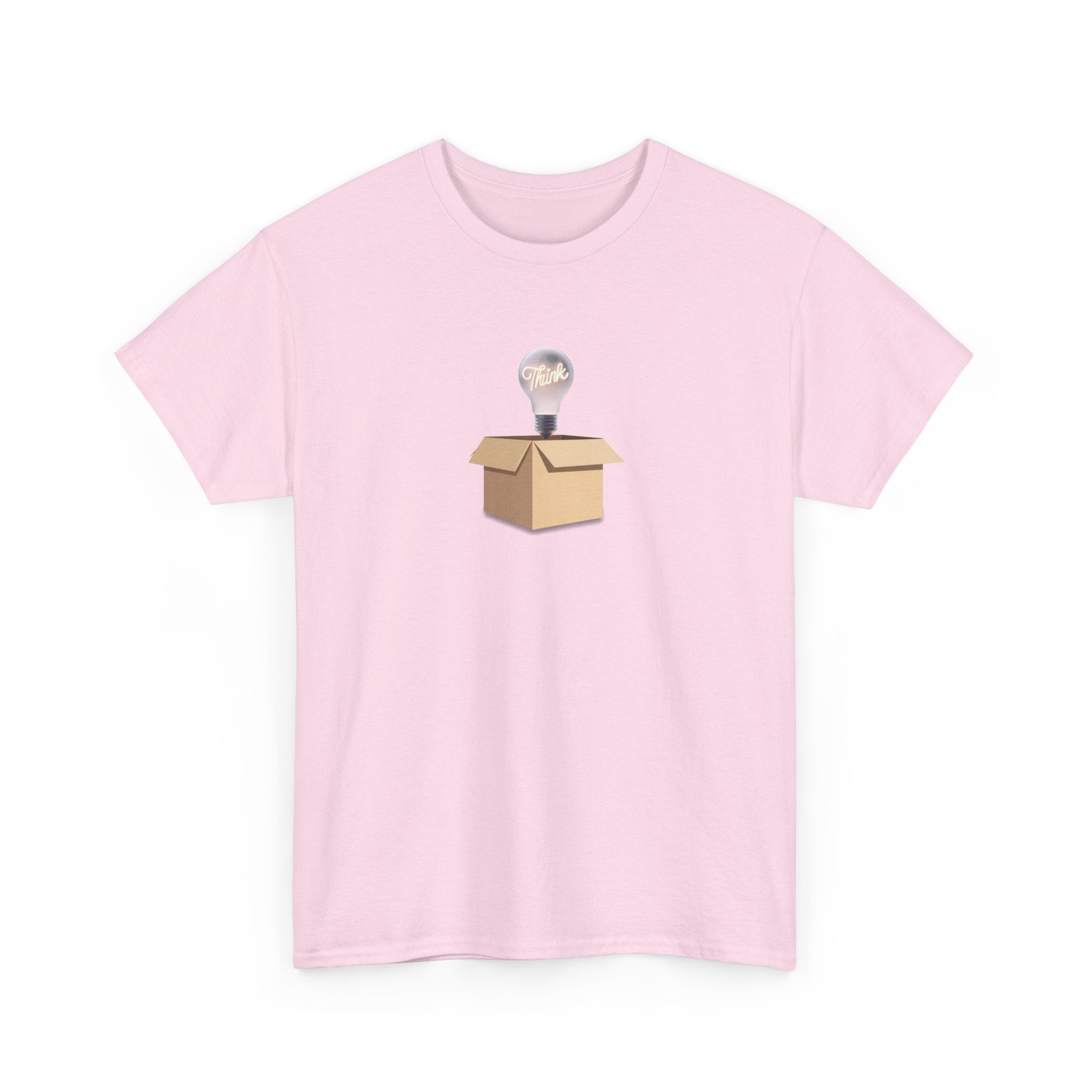 T-Shirt — Lightbulb Idea Think Outside The Box Graphic Tee