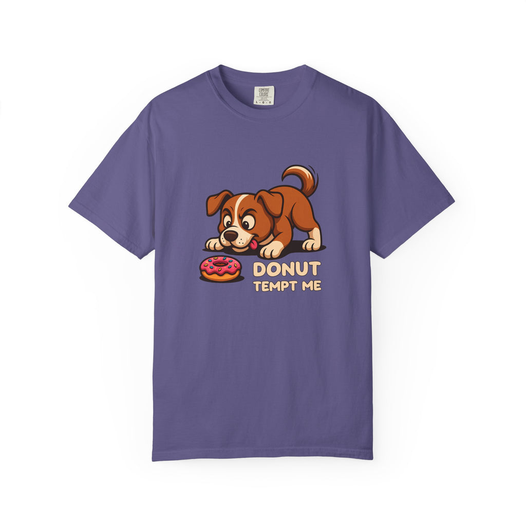 Donut Tempt Me T-Shirt — Cute Puppy & Donut Graphic Tee