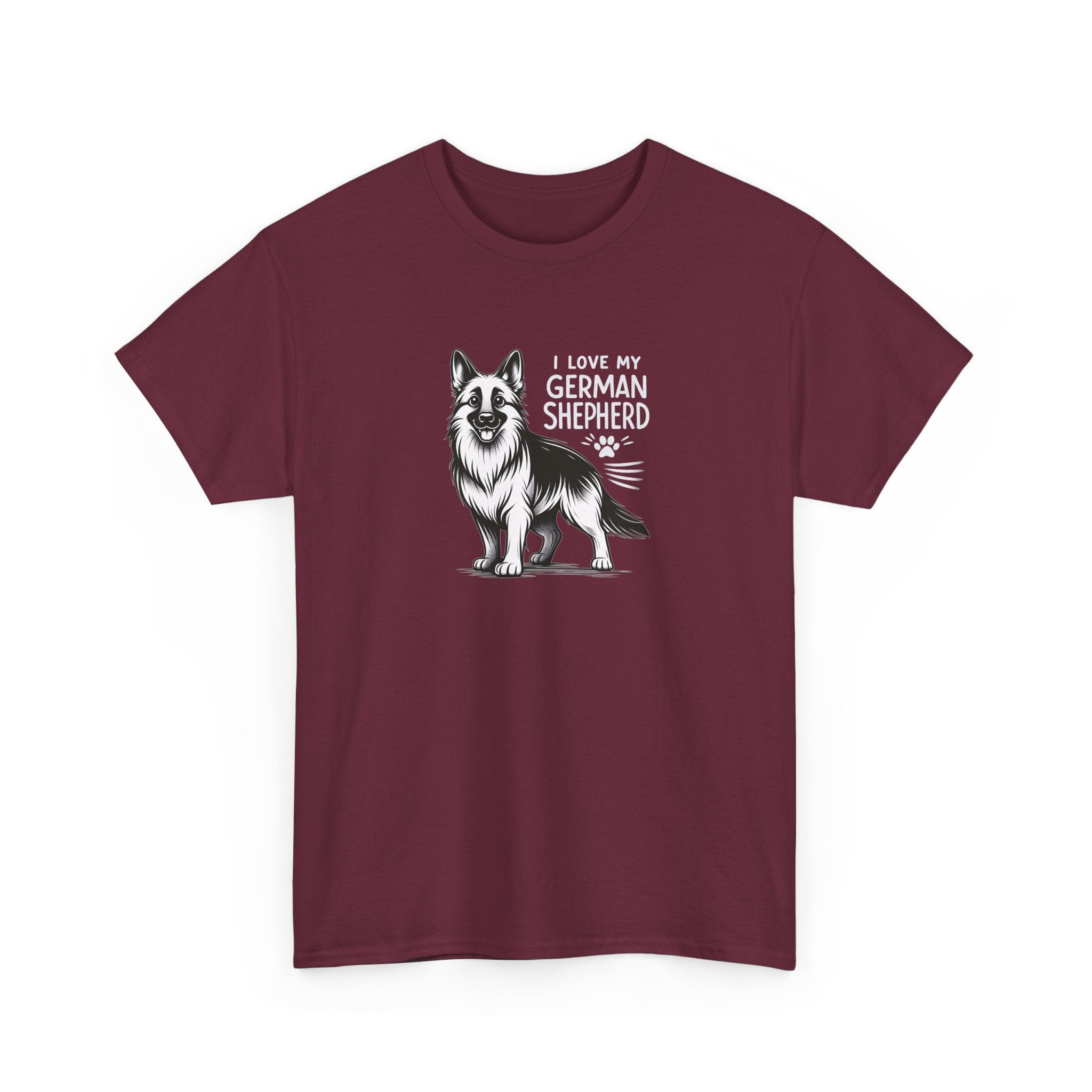 I Love My German Shepherd T-Shirt — Cute German Shepherd Dog Tee for Dog Lovers