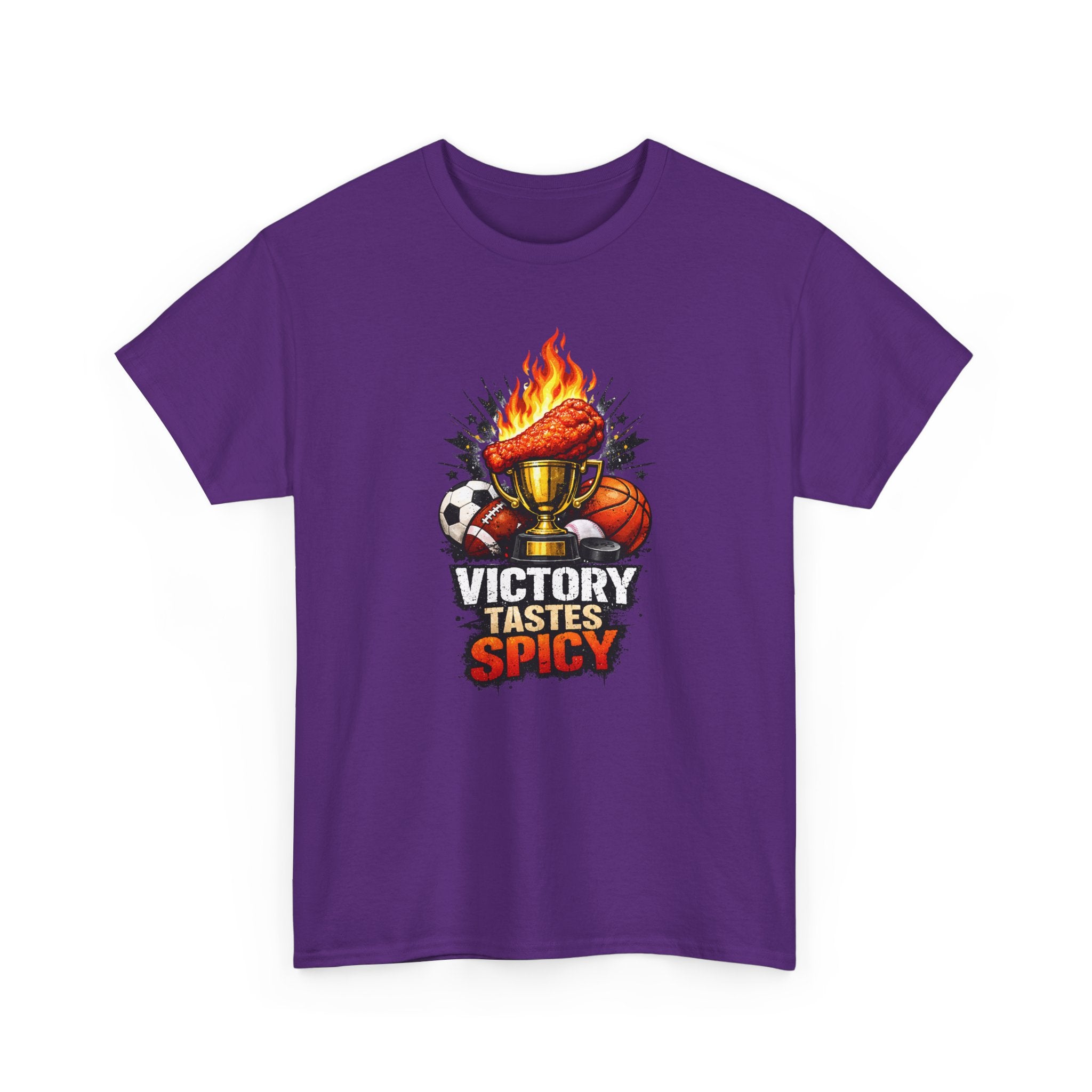 Victory Tastes Spicy Funny Sports Fan Wing T-Shirt