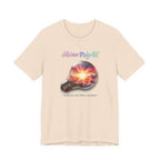Shine Bright Lightbulb Graphic Tee — Inspirational Sunrise Design