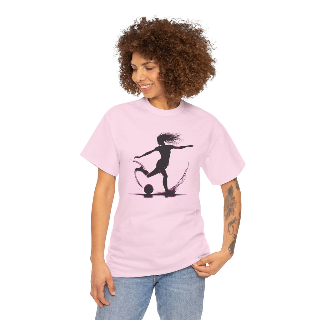 Woman Soccer Player Silhouette T‑Shirt