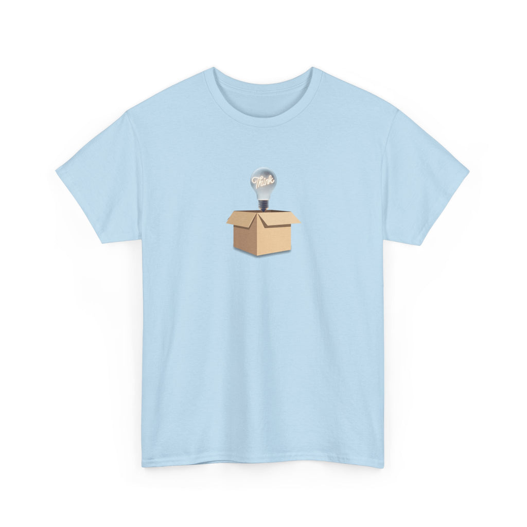 T-Shirt — Lightbulb Idea Think Outside The Box Graphic Tee