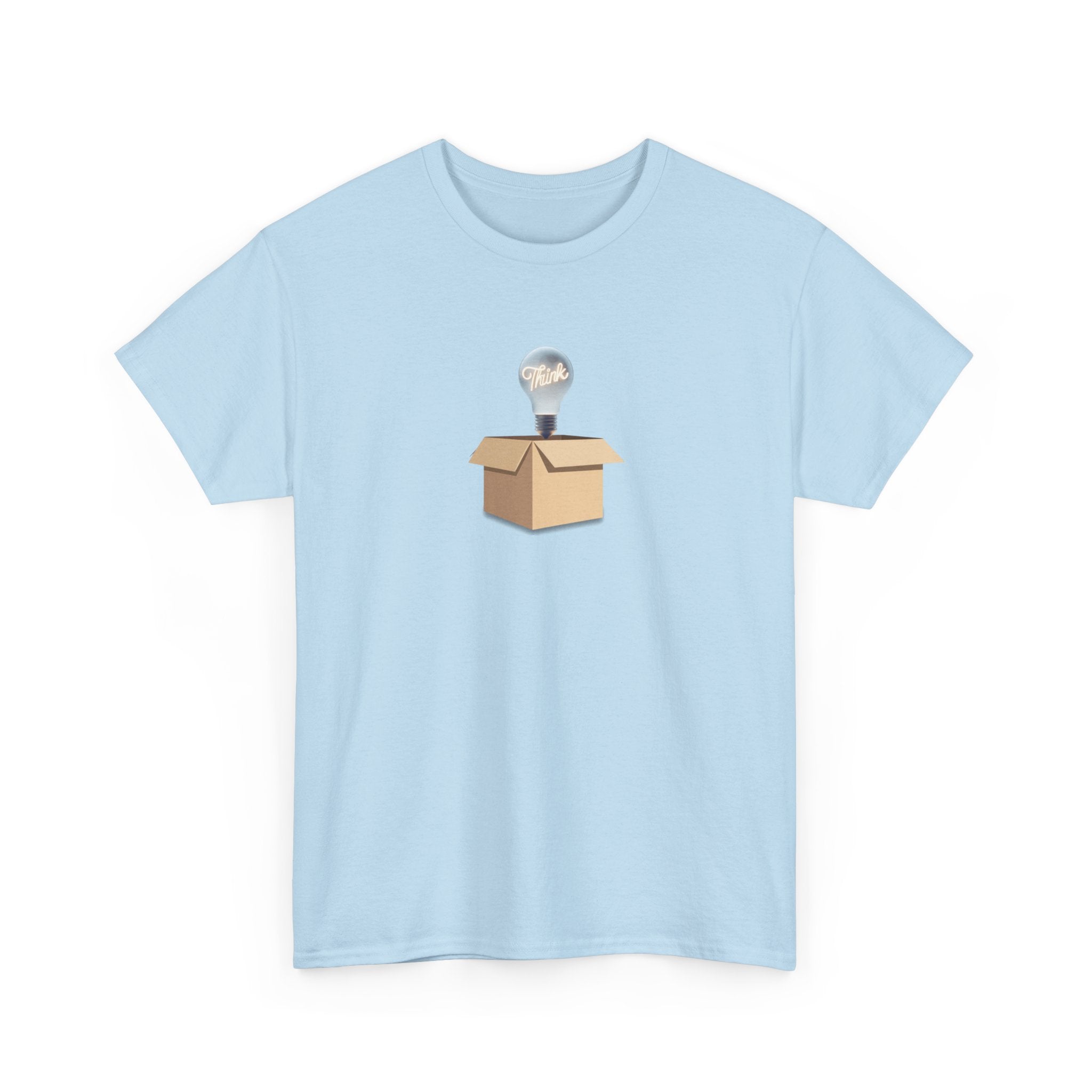T-Shirt — Lightbulb Idea Think Outside The Box Graphic Tee