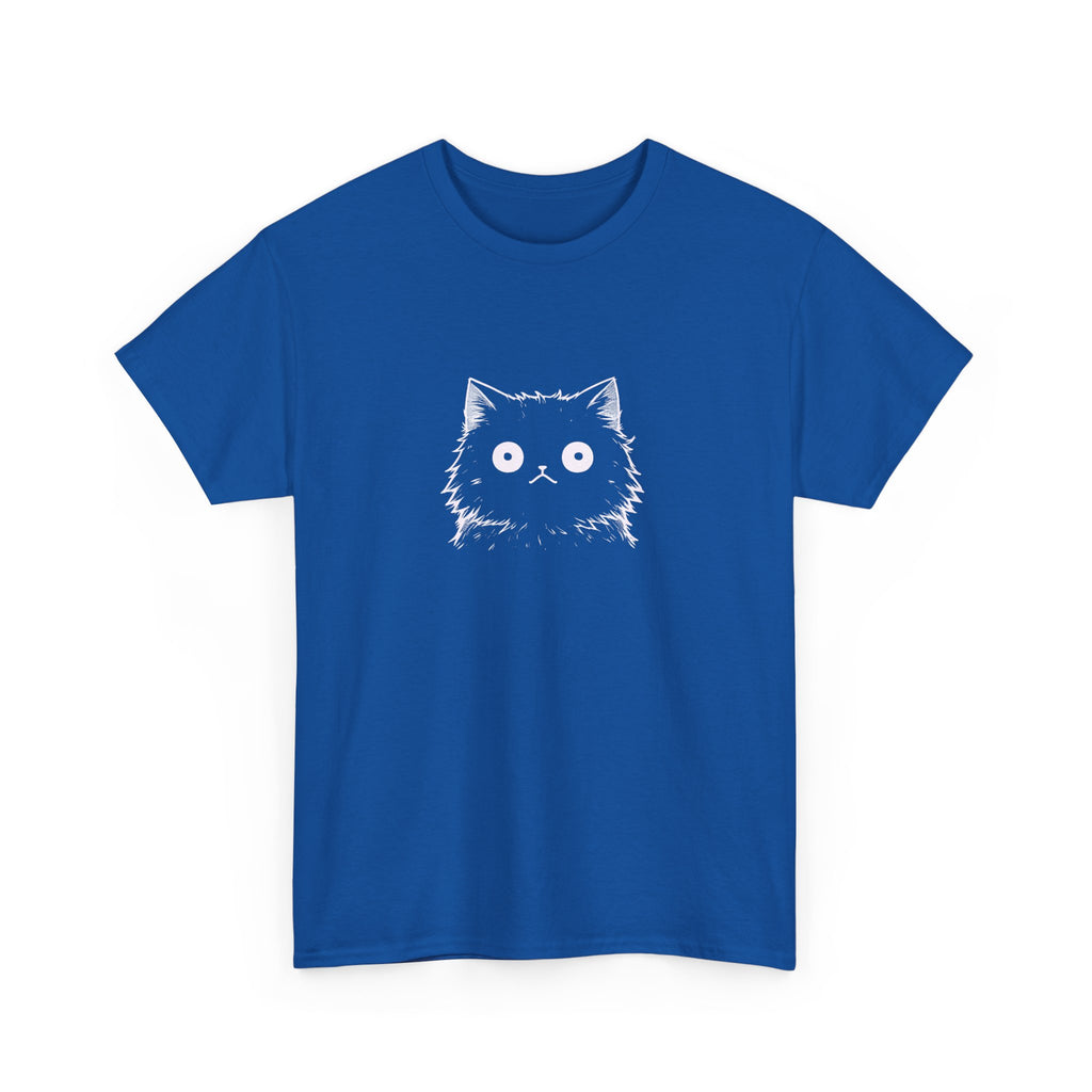 Cat Face Graphic Tee – Cute Minimalist Kitten T-Shirt