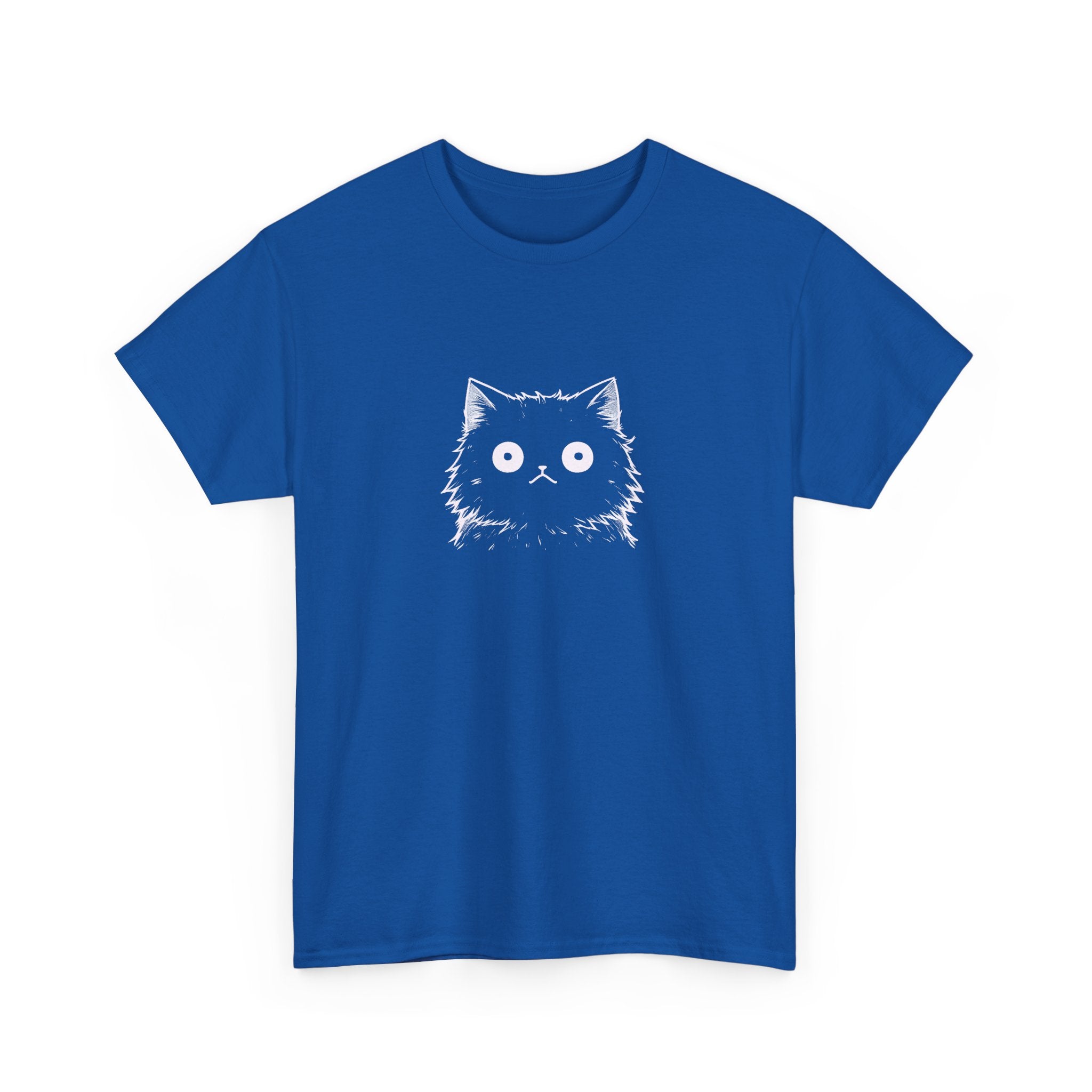 Cat Face Graphic Tee – Cute Minimalist Kitten T-Shirt