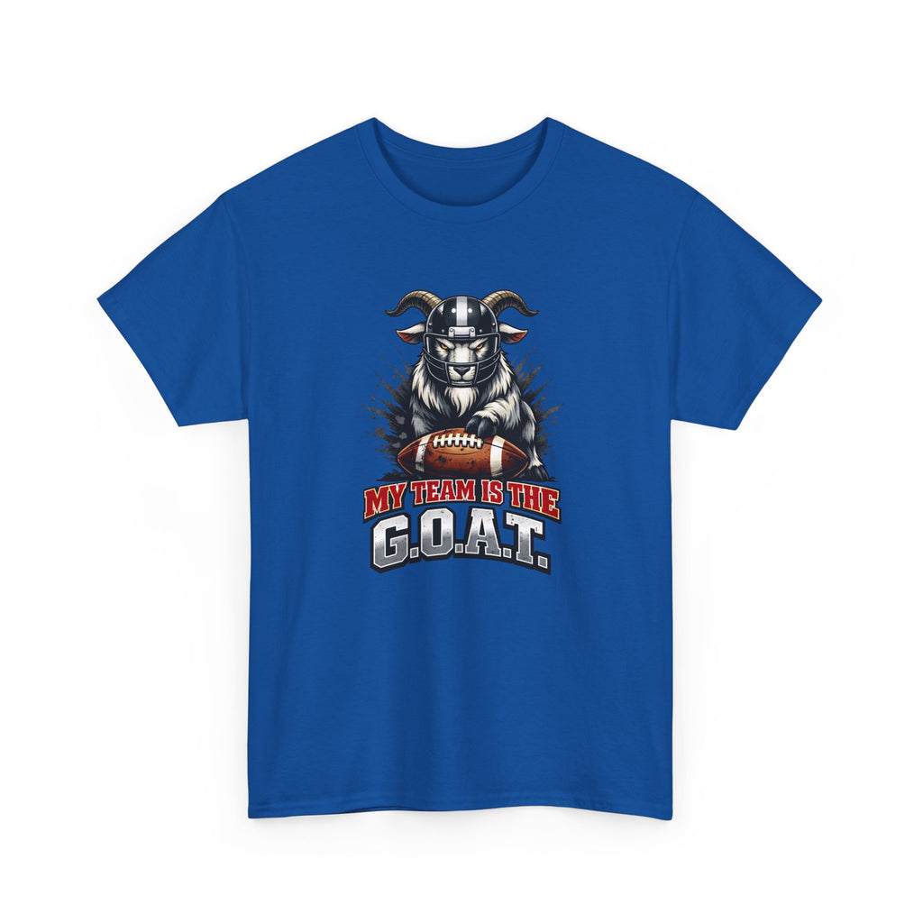 GOAT Football Tee - "My Team Is The GOAT" Graphic T-Shirt