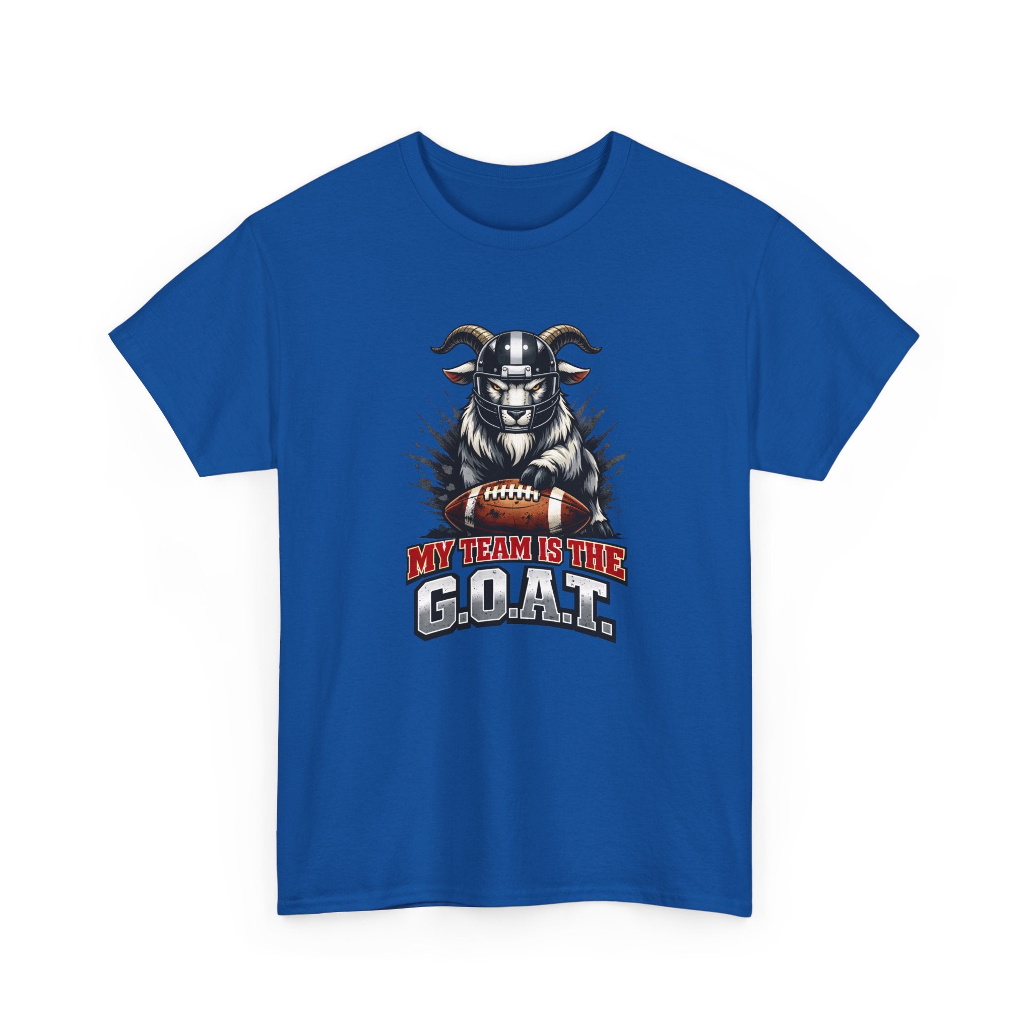 GOAT Football Tee - "My Team Is The GOAT" Graphic T-Shirt