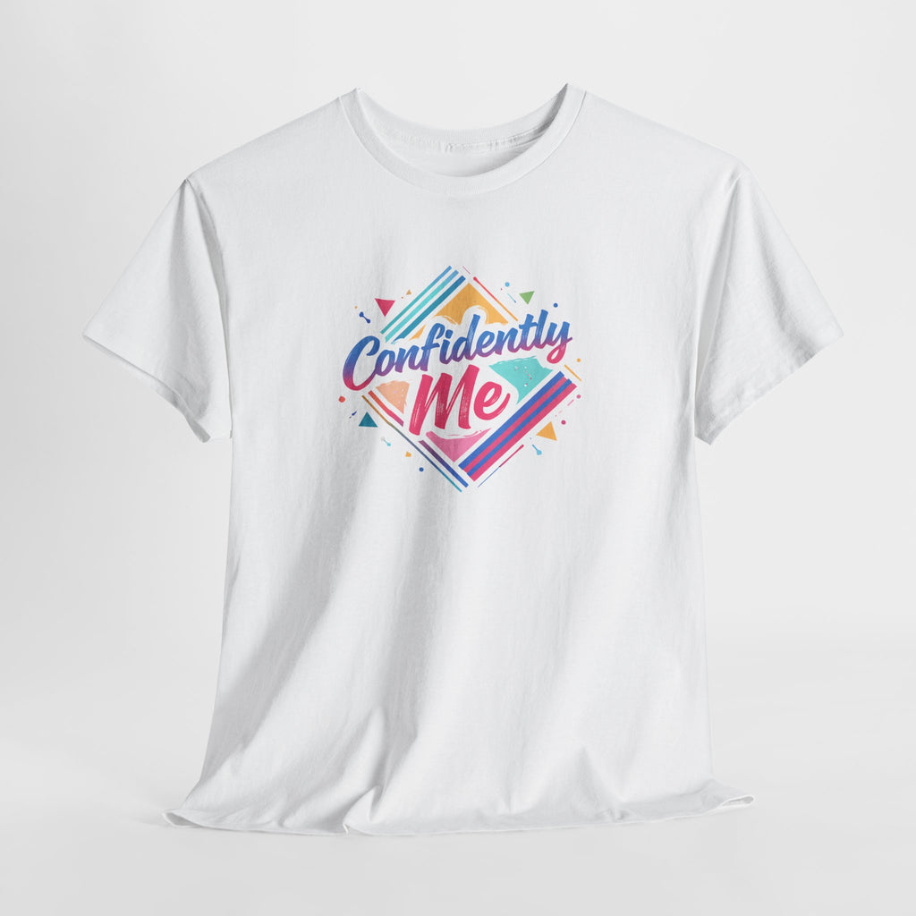 Confidently Me Tee — Retro Pastel Self-Love Graphic T-Shirt