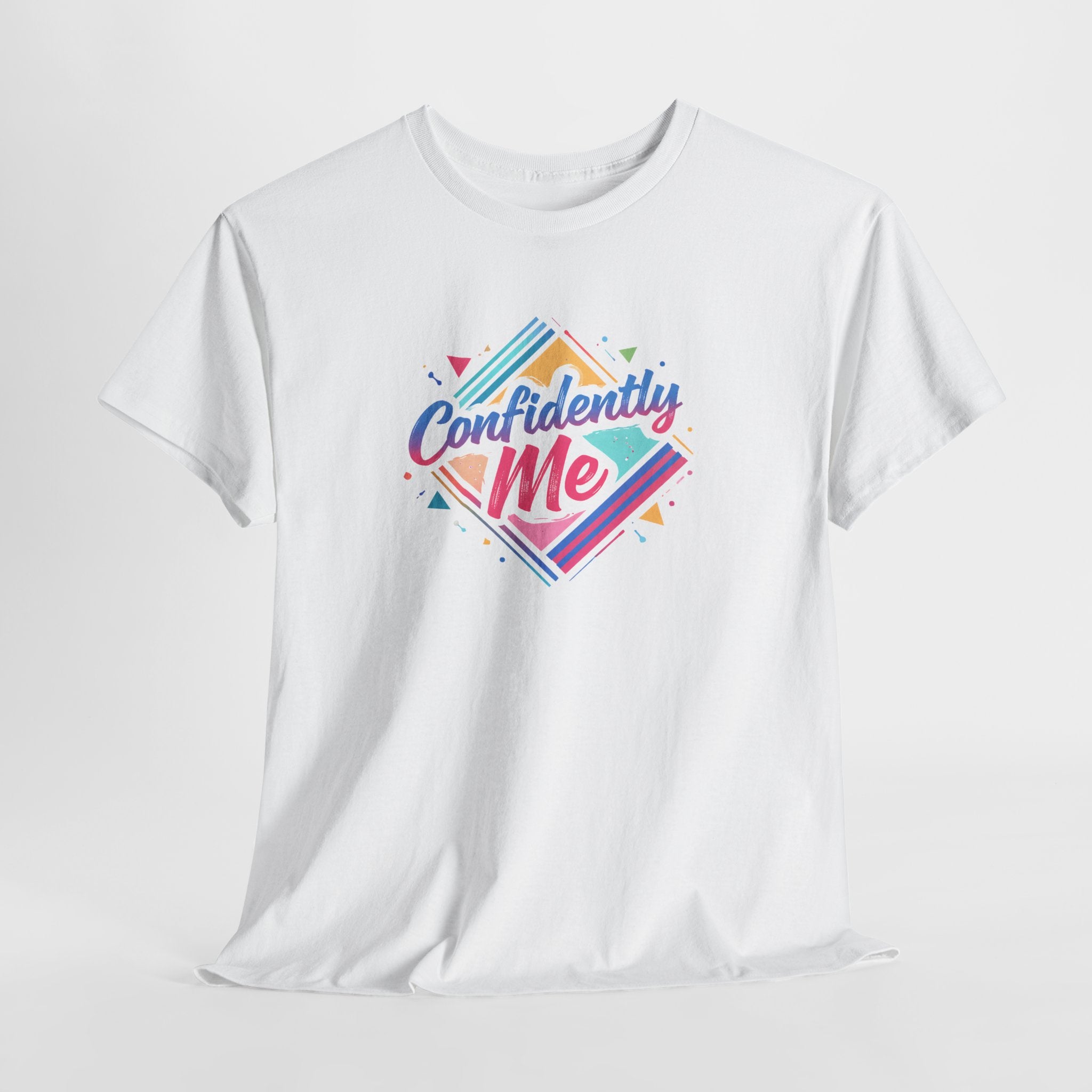 Confidently Me Tee — Retro Pastel Self-Love Graphic T-Shirt