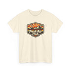 Fresh Air Club T-Shirt — Retro Mountain Sunset Outdoor Tee