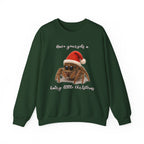 Cute Jumping Spider Christmas Sweatshirt – "Have yourself a hairy little Christmas"