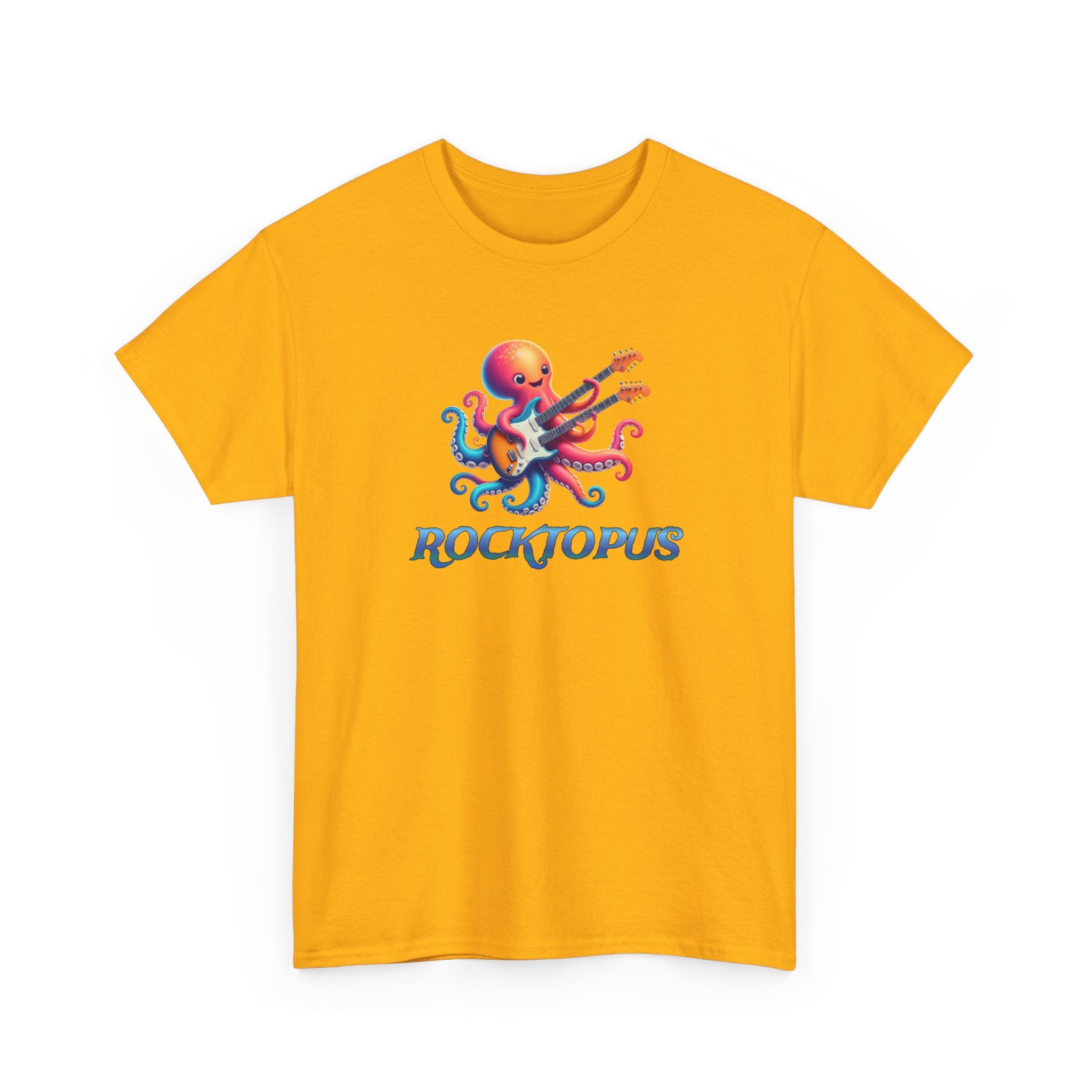 Rocktopus T-Shirt — Colorful Octopus Playing Guitar Tee
