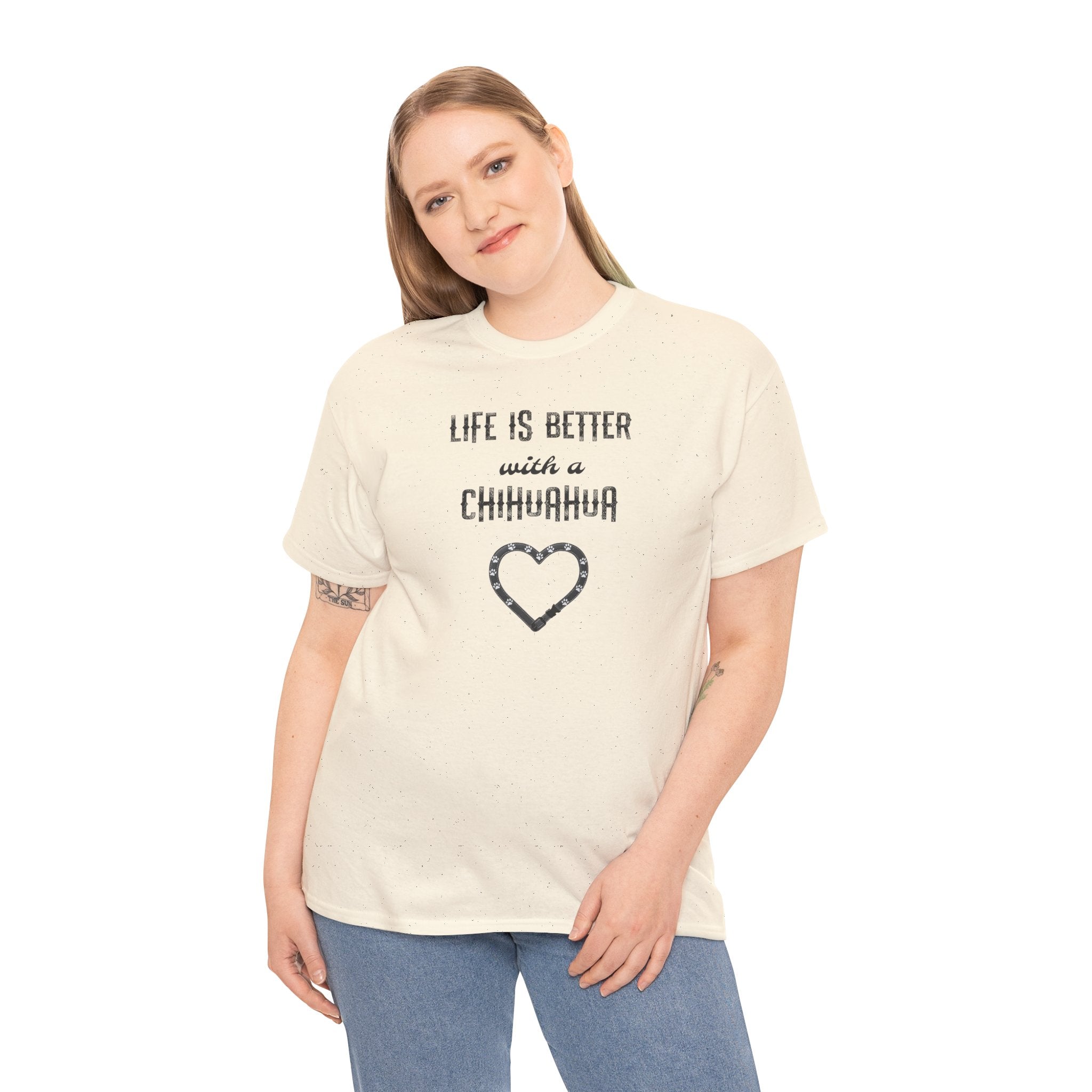 Life Is Better with a Chihuahua Heart Dog Lover Tee