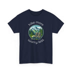 Hike More Worry Less T-Shirt — Nature Hiking Graphic Tee