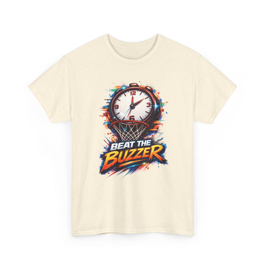Beat the Buzzer Basketball T-Shirt — Sporty Countdown Graphic Tee