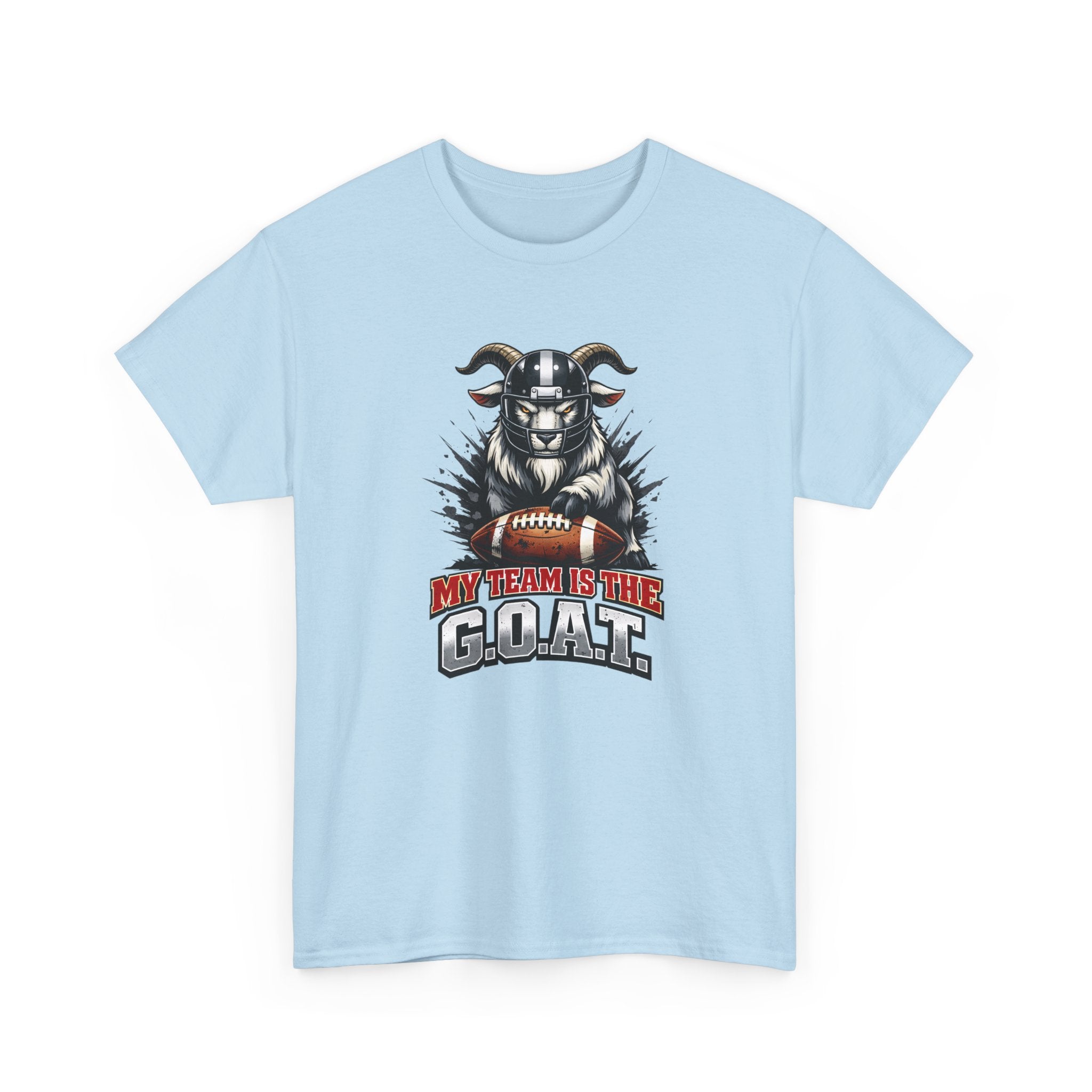 GOAT Football Tee - "My Team Is The GOAT" Graphic T-Shirt