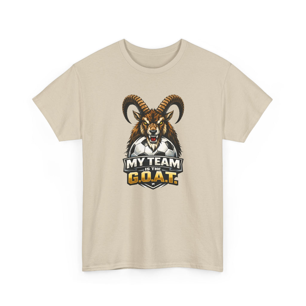 Goat Ibex Soccer Tee — "My Team Is the GOAT" Sports Fan T-Shirt