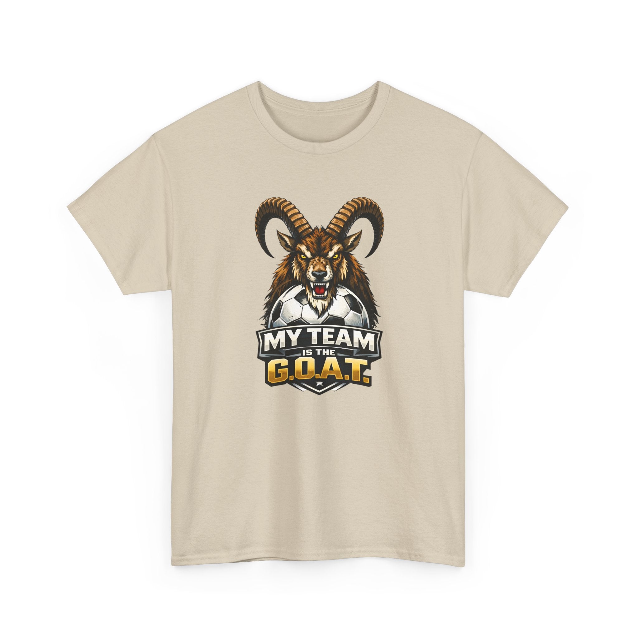 Goat Ibex Soccer Tee — "My Team Is the GOAT" Sports Fan T-Shirt