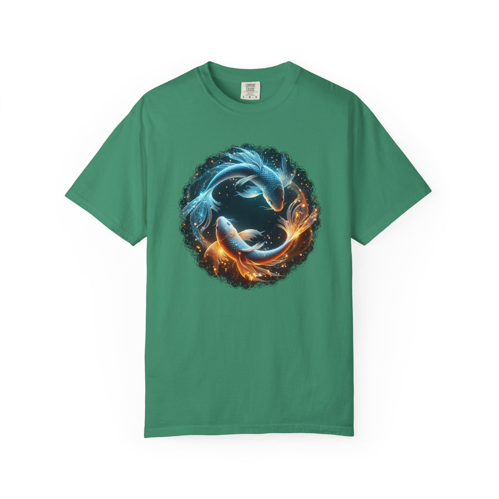 Yin Yang Koi Fish T-Shirt — Fire & Water Koi Circle Tee