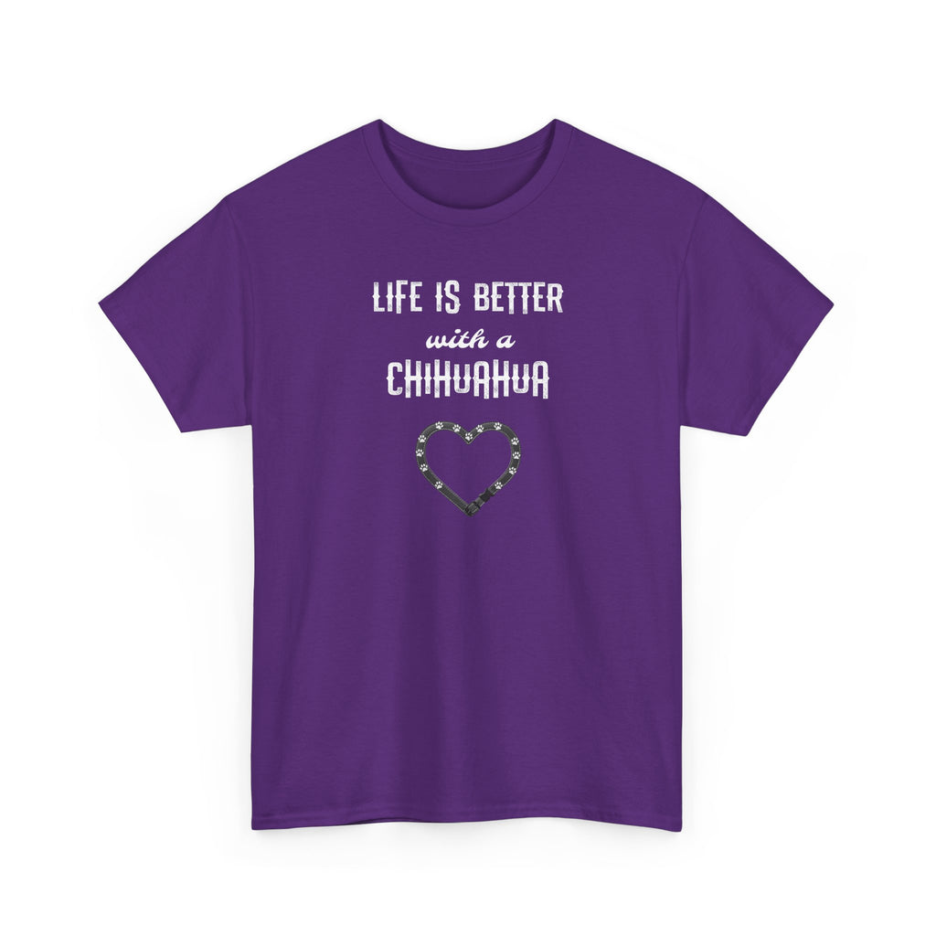 Life Is Better with a Chihuahua Heart Dog Lover Tee