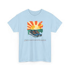 Running Tee — "Just One More Mile" Sunrise Graphic Shirt