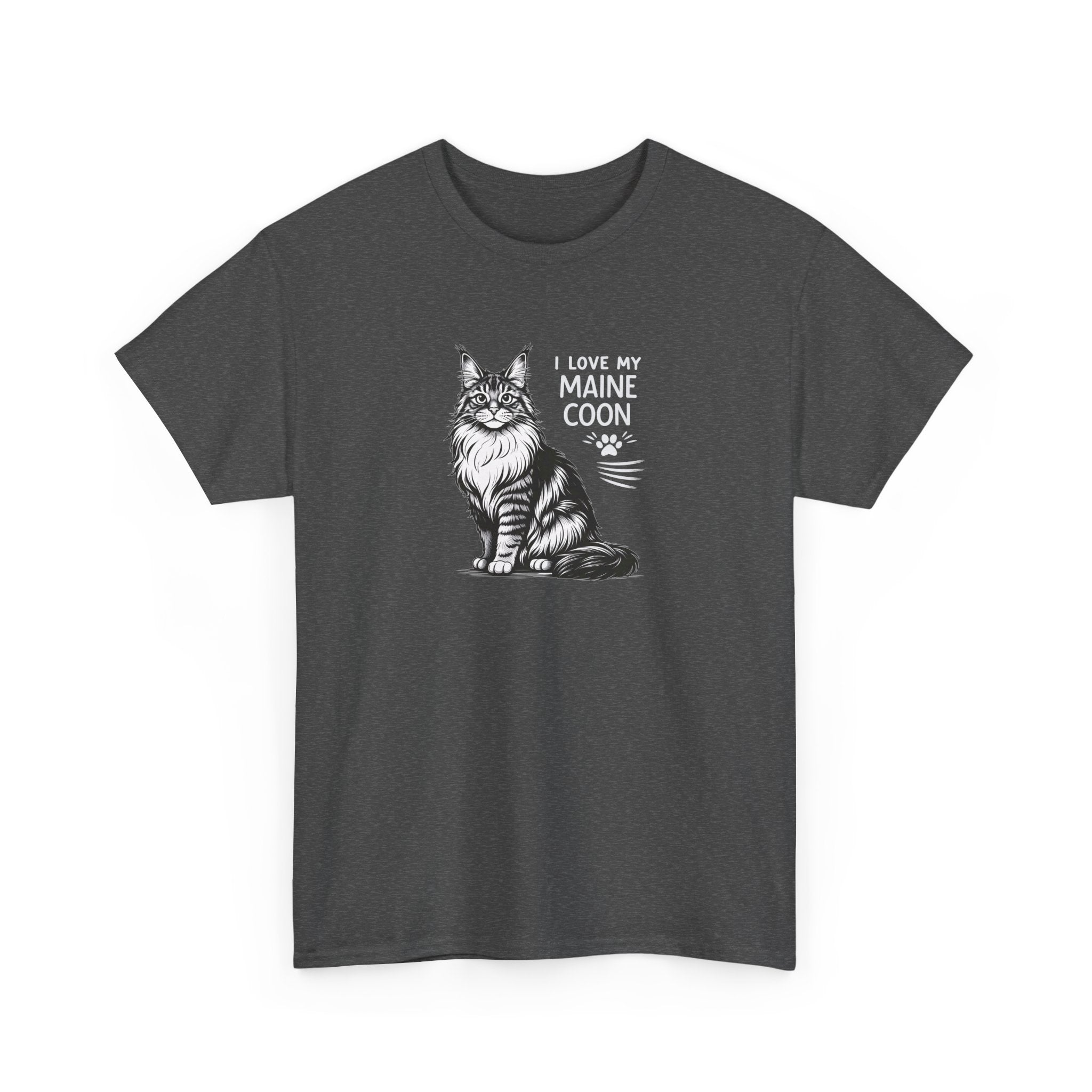 Maine Coon Cat T-Shirt — "I Love My Maine Coon" Tee