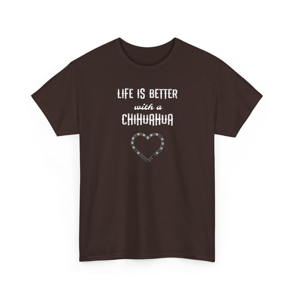 Life Is Better with a Chihuahua Heart Dog Lover Tee