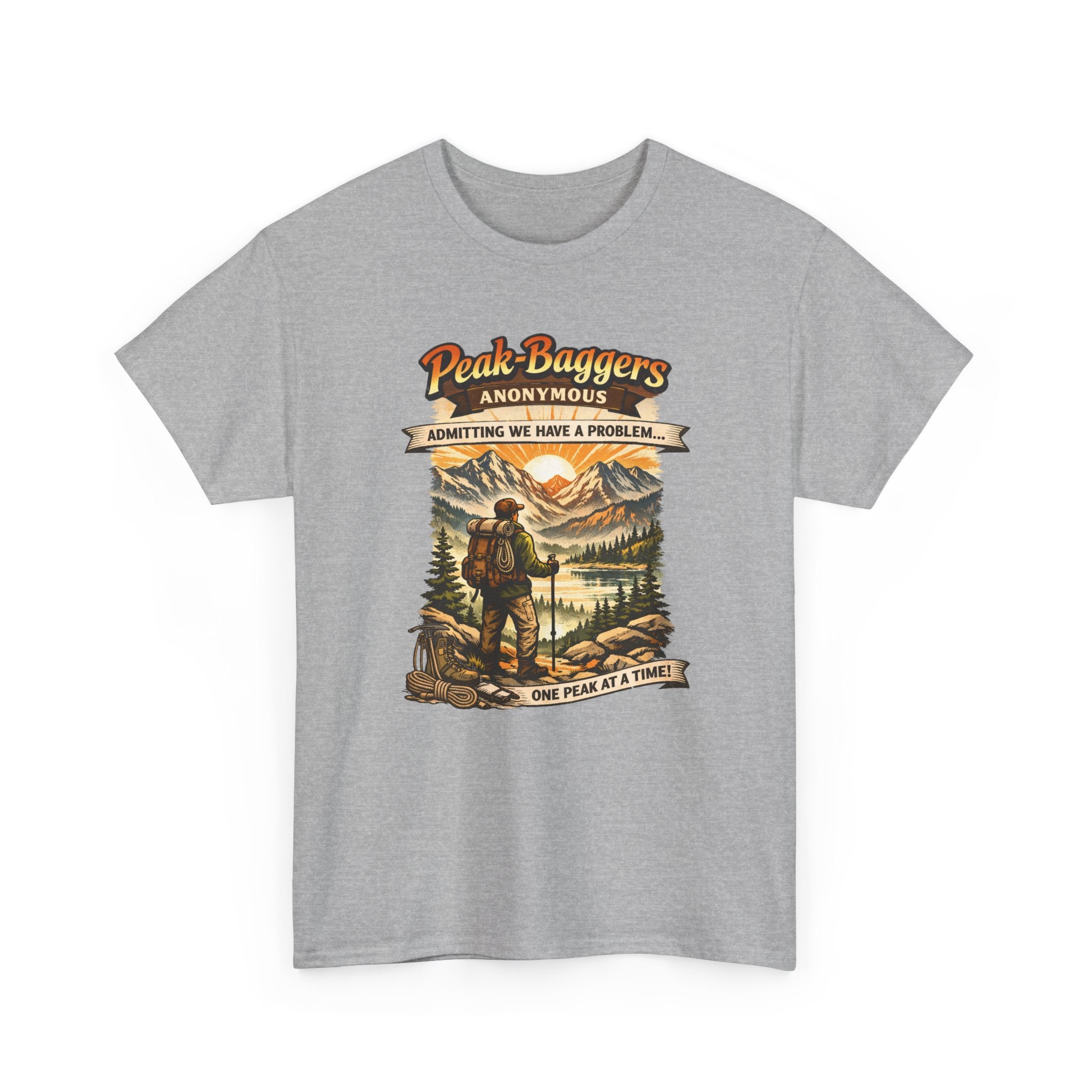 Peak Baggers Anonymous T-Shirt — Hiking Mountain Vintage Outdoors Tee