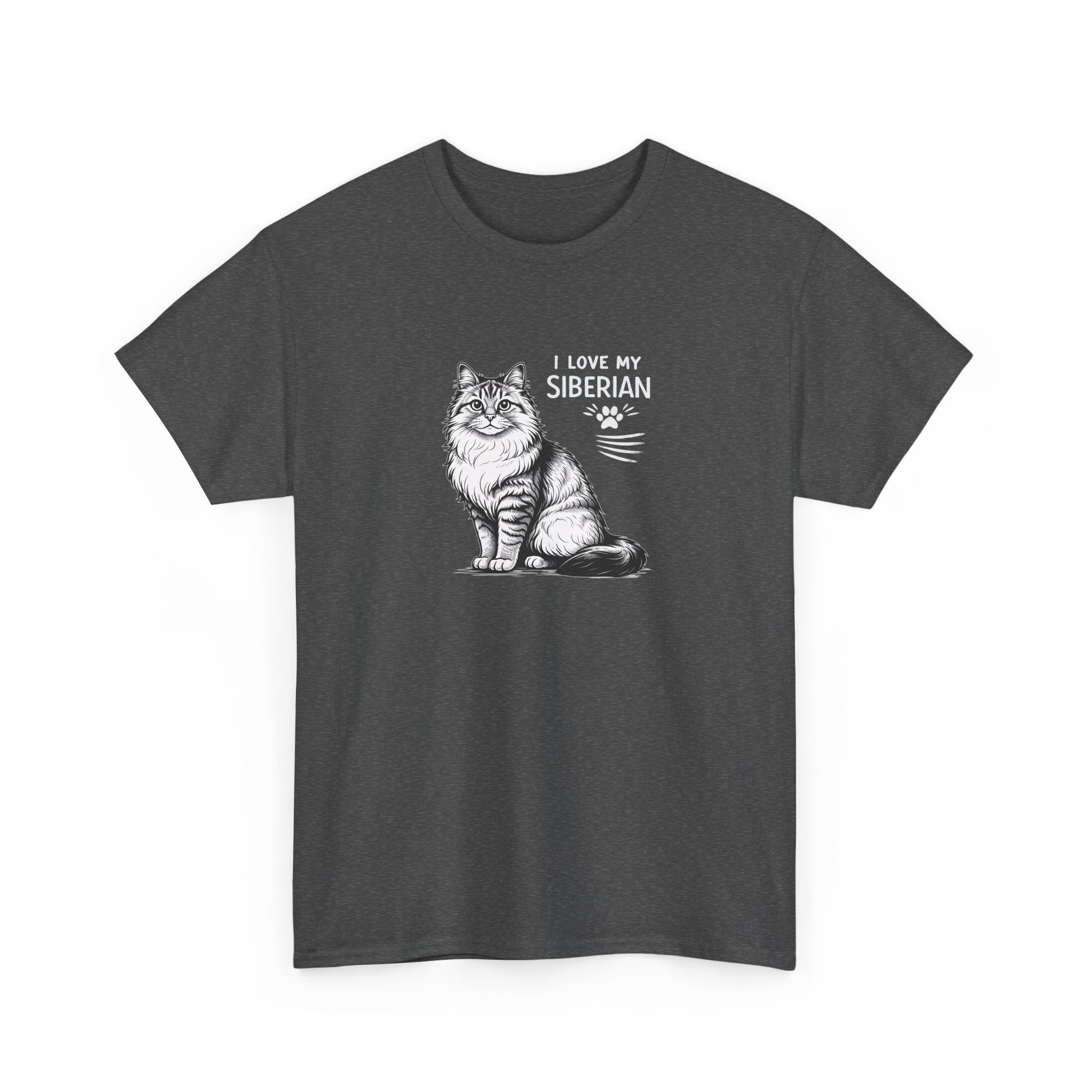 Siberian Cat T-Shirt — "I Love My Siberian" Tee