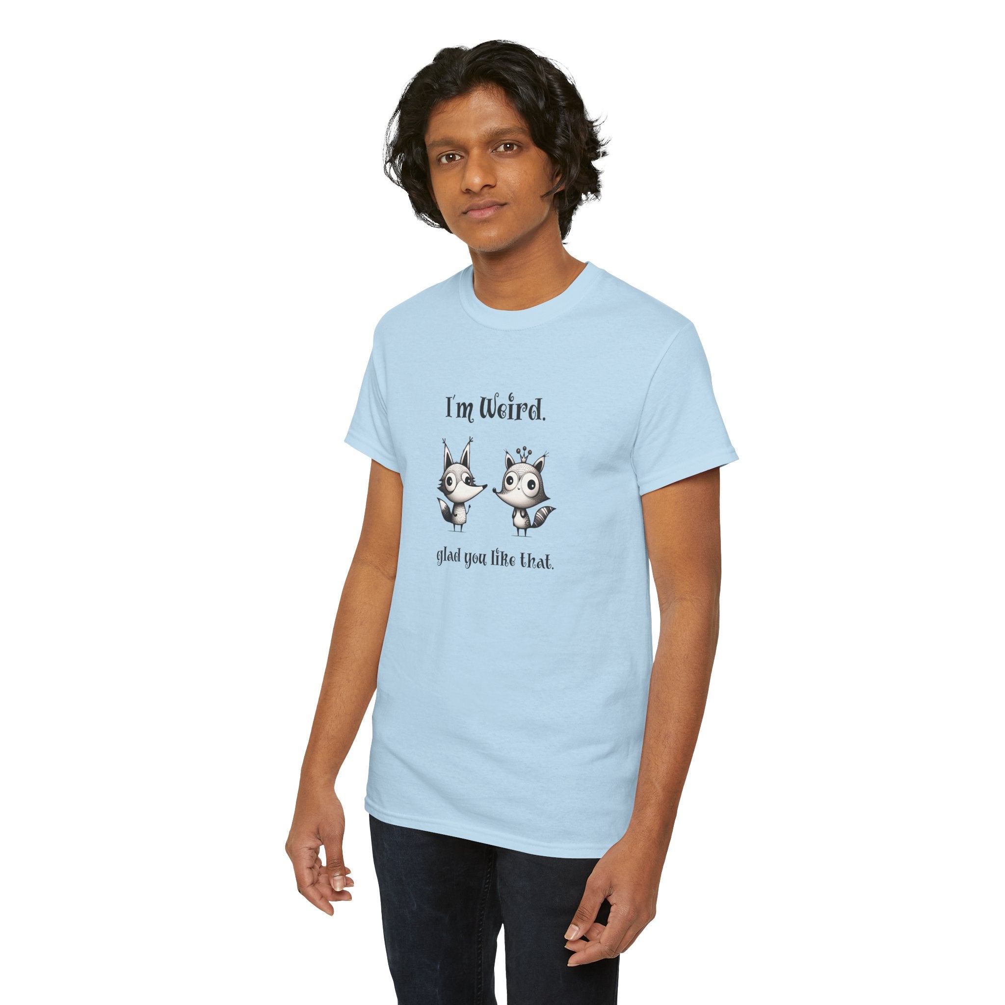 "I'm Weird. Glad You Like That." Weird Foxes T‑Shirt — Cute Retro Animal Tee
