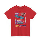 Gen Z Graphic Tee — Trendy Sticker-Style Words Design