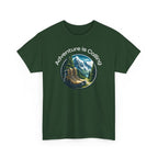 Adventure Is Calling Hiking T‑Shirt — Mountain Boots Outdoor Tee