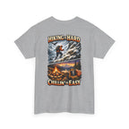 Hiking Is Hard, Chillin' Is Easy T-Shirt — Outdoor Camping Adventure Tee