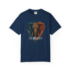 Elephant Head Graphic Tee — 'Be Strong' Tribal Art T-Shirt