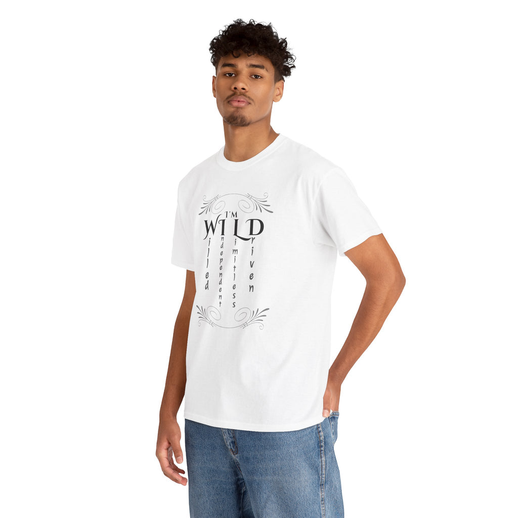 Wild Spirit Tee — "I’m Wild" Minimalist Graphic T-Shirt