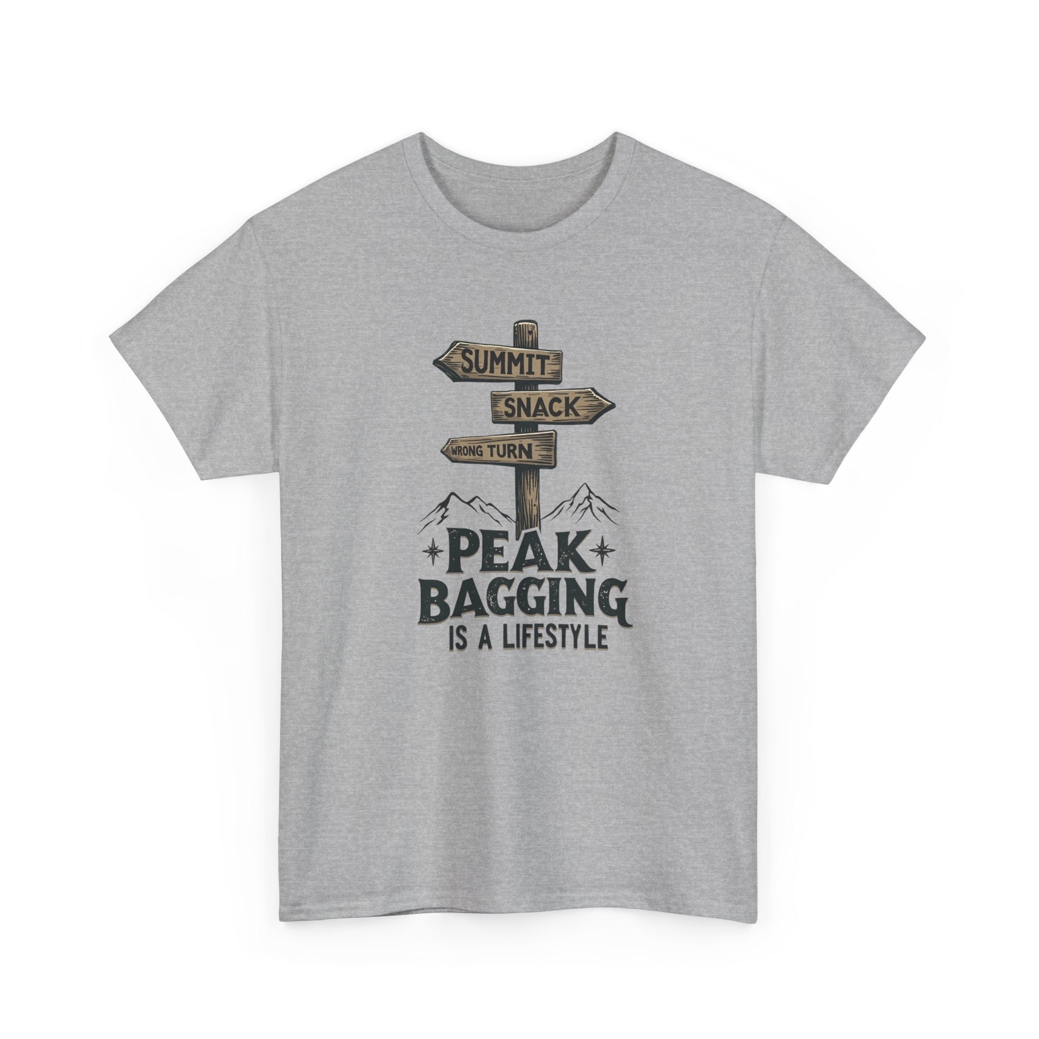 Peak Bagging Tee — 'Peak Bagging Is a Lifestyle' Hiking T‑Shirt