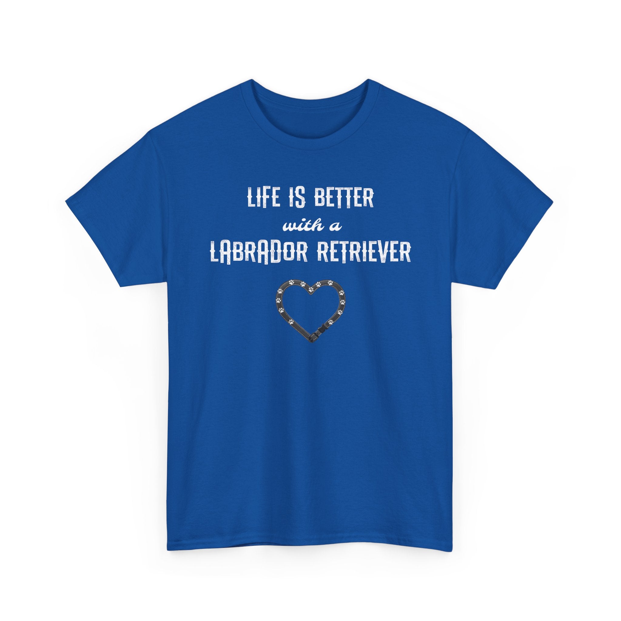 "Life Is Better with a Labrador Retriever" Heart Dog Lover Tee