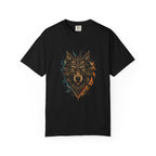 Wolf Head Graphic T-Shirt — Intricate Tribal Wolf Art Tee